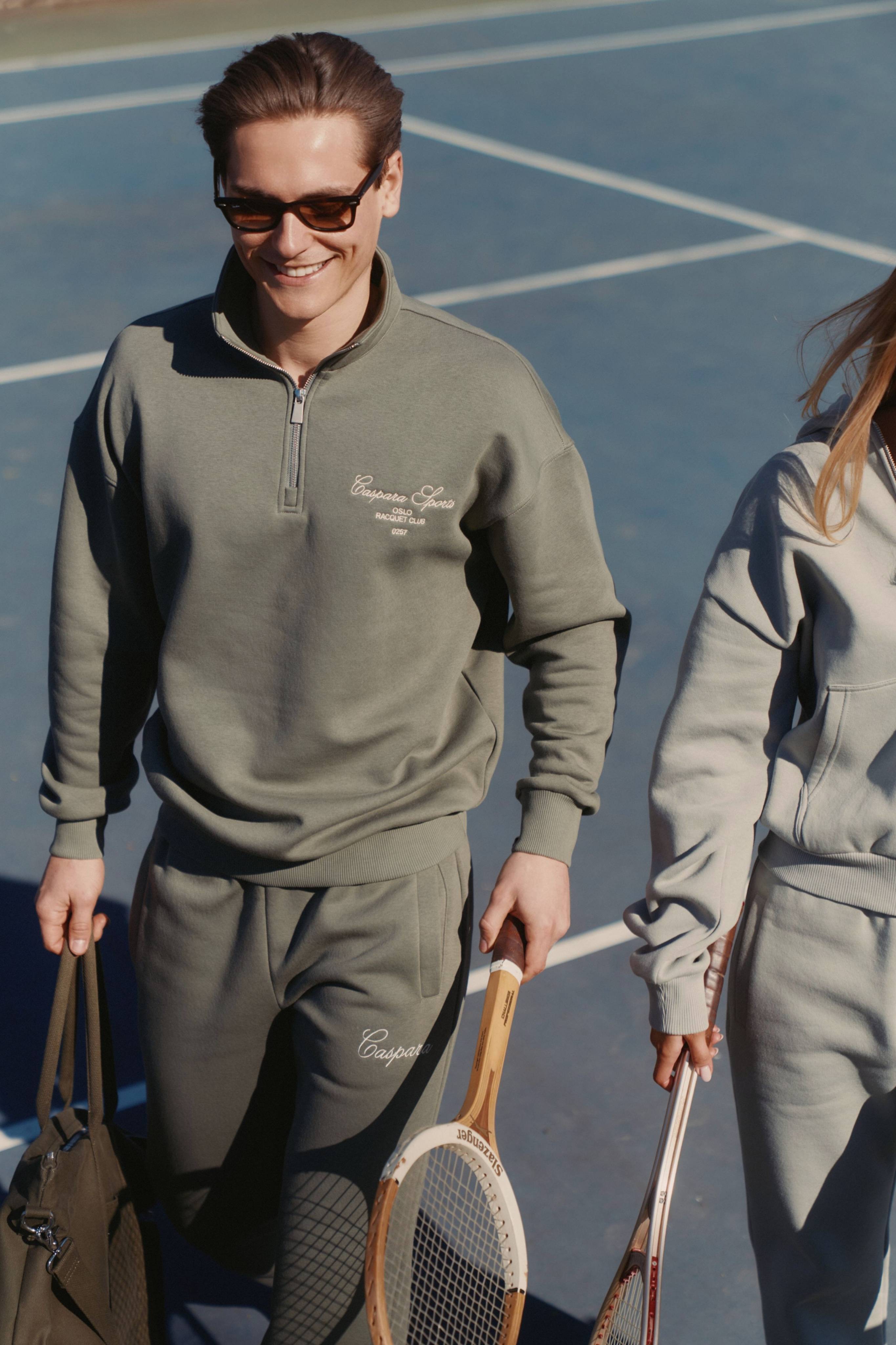 M. Raquet Club Half-Zip - Dark Green
